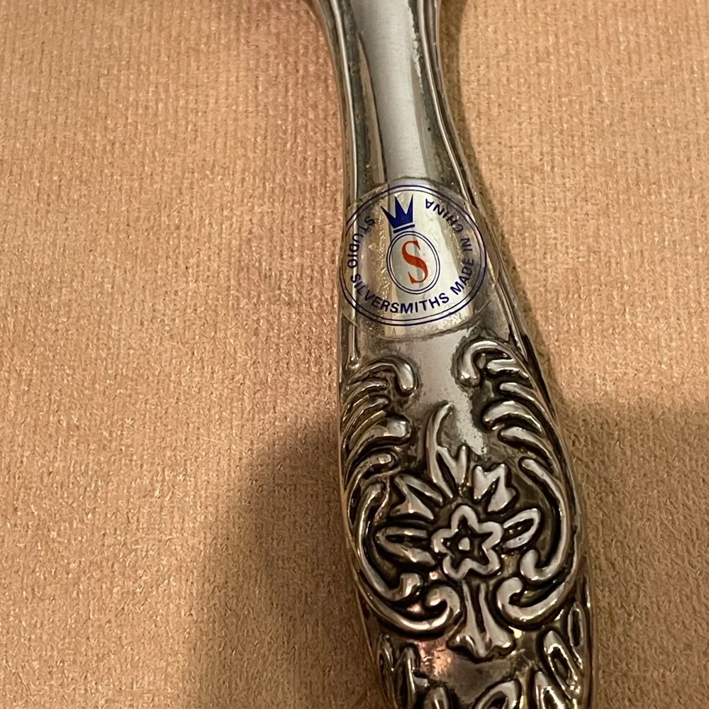 Vintage Silver Vanity Mirror Set